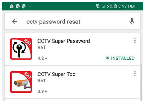 اپلیکشن های مولد رمز عبو CCTV Super Password